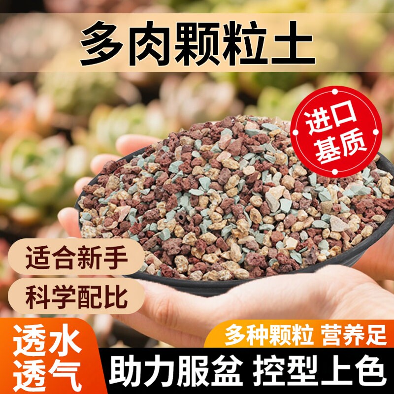 多肉颗粒土专用营养土壤透气生根图片