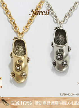 NARCII花园鞋项链女小众设计精致高级感小众设计鞋子项链生日礼物