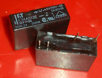 F3AA012W F3AA012E 全新保真富士通高见泽继电器4脚12VDC