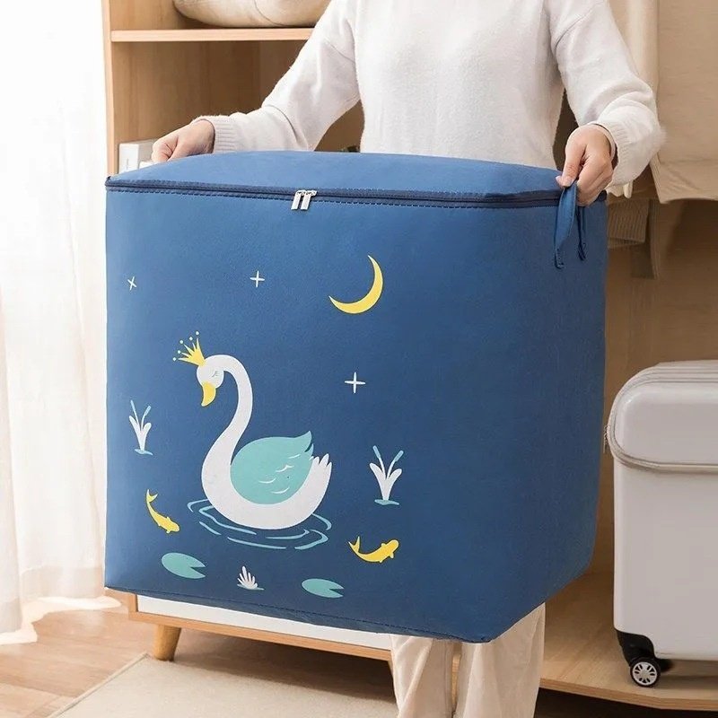 脏衣服收纳筐卡通大容量整理被子收纳袋子衣物行李搬家棉被打包袋,收纳整理,吸尘器收纳架/盒/袋,淘宝优惠券,粉丝福利购,淘宝优惠卷