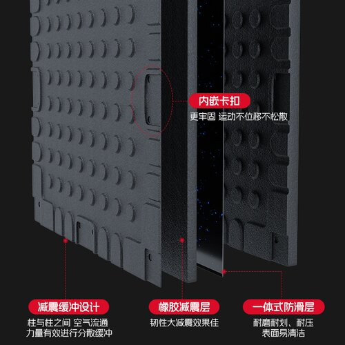 健身房器械橡胶地垫家用隔音缓冲减震垫哑铃防震地板商用防滑地胶