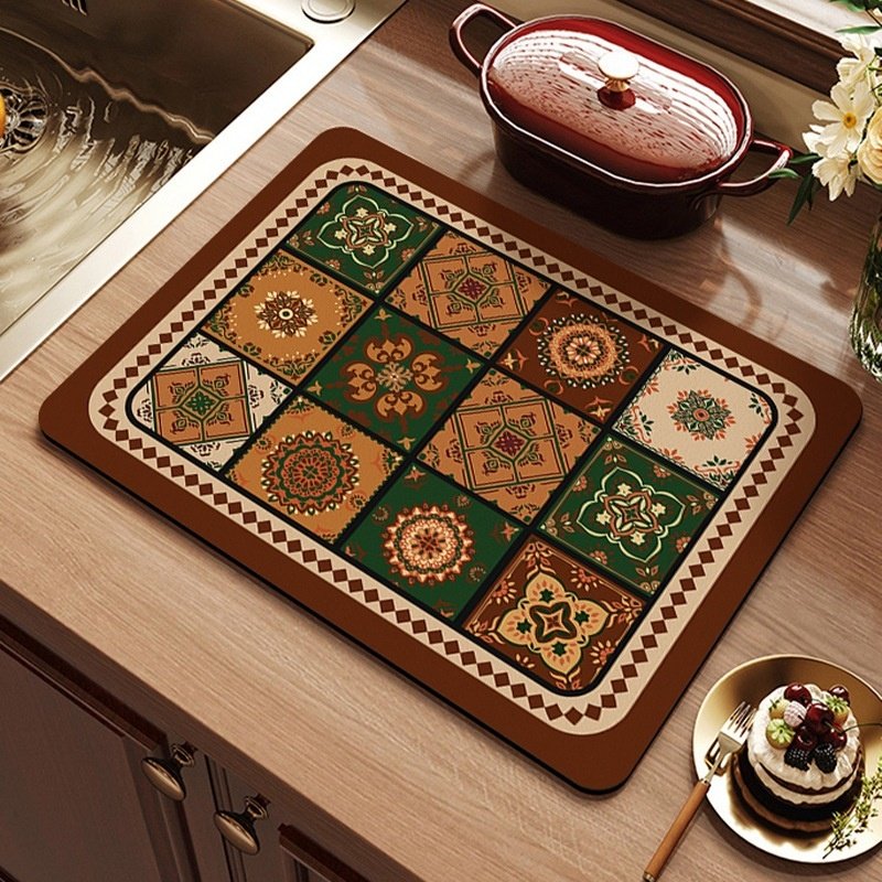 厨房硅藻泥沥水垫水龙头吸水垫灶台台面防滑软垫碗筷隔热免洗杯垫,居家布艺,餐垫,淘宝优惠券,粉丝福利购,淘宝优惠卷