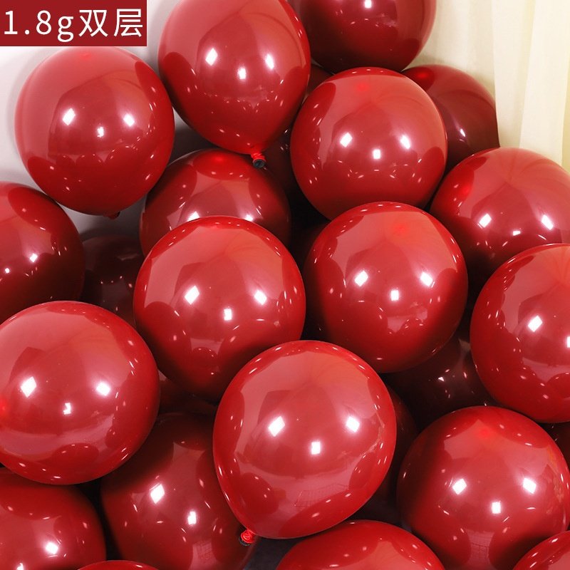 厂家婚庆用品婚房婚礼装饰布置石榴红告白加厚双层乳胶宝石红气球,节庆用品/礼品,气球,淘宝优惠券,粉丝福利购,淘宝优惠卷