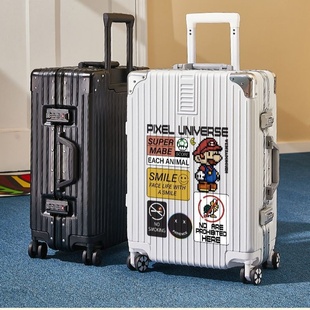 行李箱男女20/28寸大容量 拉杆子铝框万向轮子母款旅行箱旅行皮箱