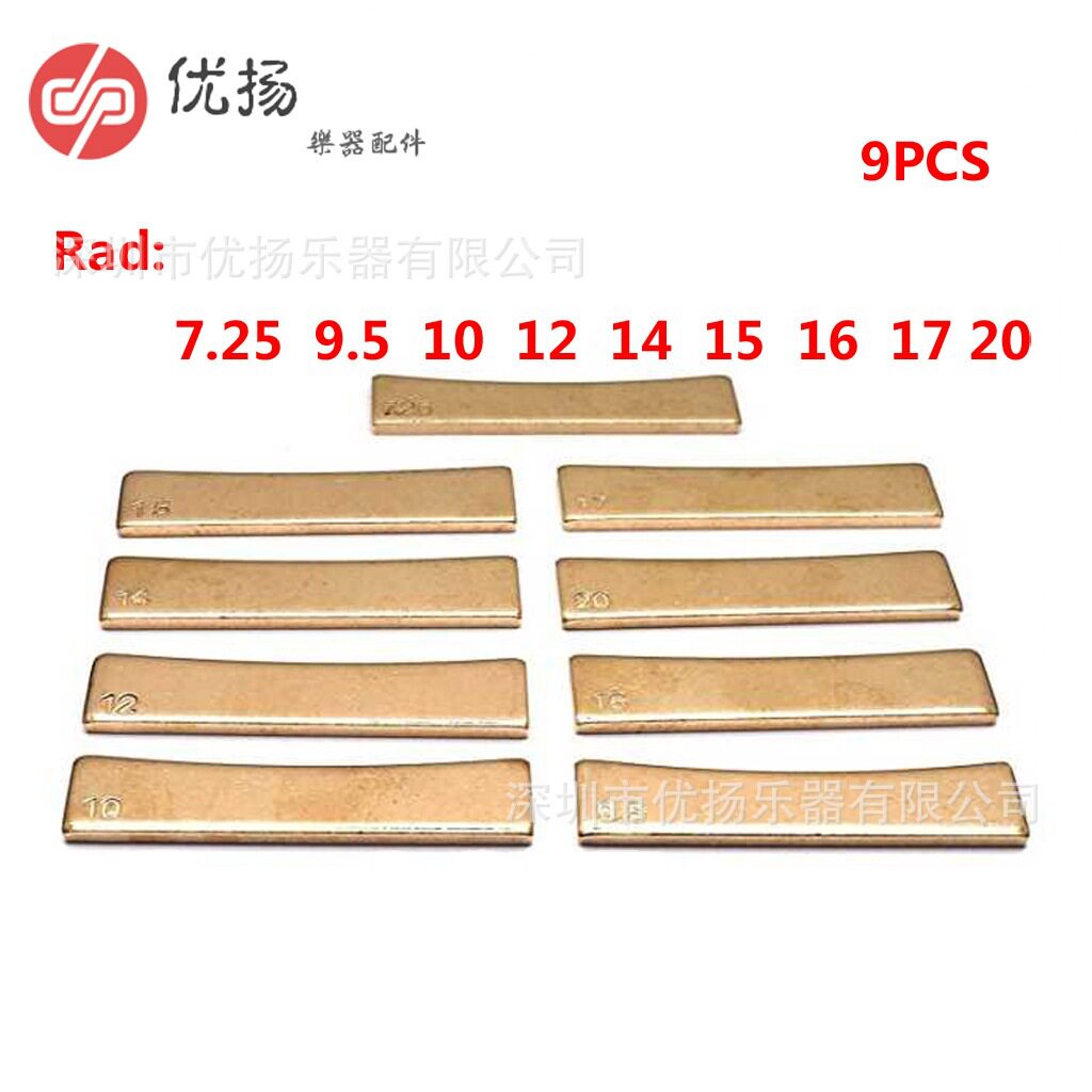 吉他指板品丝手动压力机弧度铜块 琴颈指板安装品丝制作指板工具
