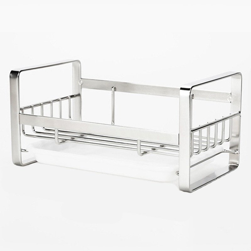 厨房洗碗布沥水架洗菜盆百洁布不锈钢置物架抹布收纳架免打孔挂篮,厨房/烹饪用具,抹布架/厨房清洁收纳架,淘宝优惠券,粉丝福利购,淘宝优惠卷