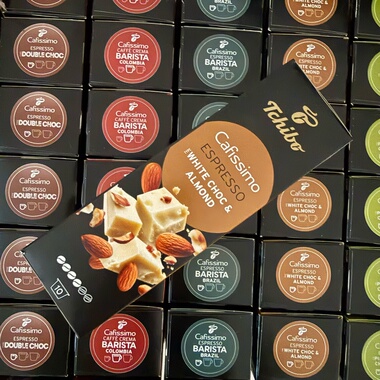 德国Tchibo Cafissimo胶囊咖啡限量口味杏仁白巧克力意式10颗装