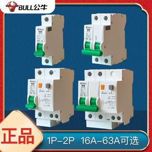 公牛空气开关保护1p断路器63a控制2p三相3电闸4家用总闸单32a空开