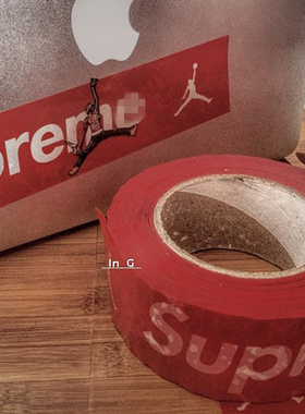 潮牌胶带 胶布sup潮玩封箱打包玩捆绑经典红色单品现货