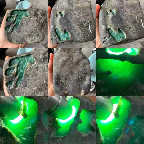 缅甸飘花阳绿手镯芯天然翡翠冰种