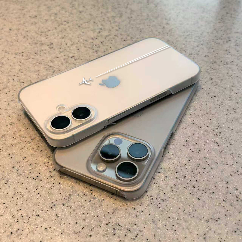 飞机尾迹云适用苹果17promax磨砂PC半包手机壳iPhone16pro个性创意14/13pro磨砂防摔vivo华为p70小米17oppo潮