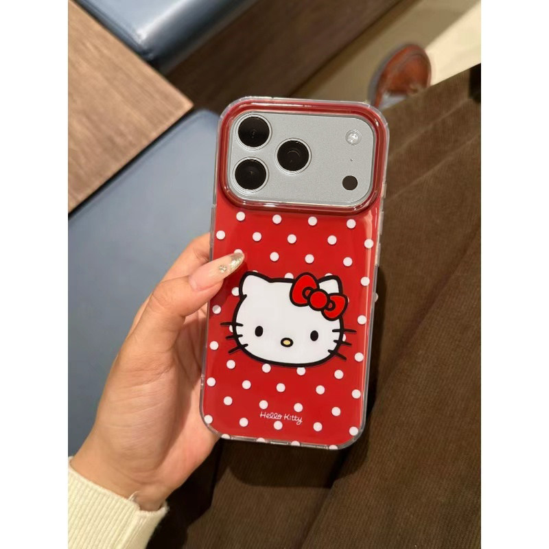 可爱波点kitty适用苹果17/16promax高透透明手机壳iPhone15/14/13pro卡通风vivo华为P70小米17oppo韩风女款套,3C数码配件,手机保护套/壳,淘宝优惠券,粉丝福利购,淘宝优惠卷