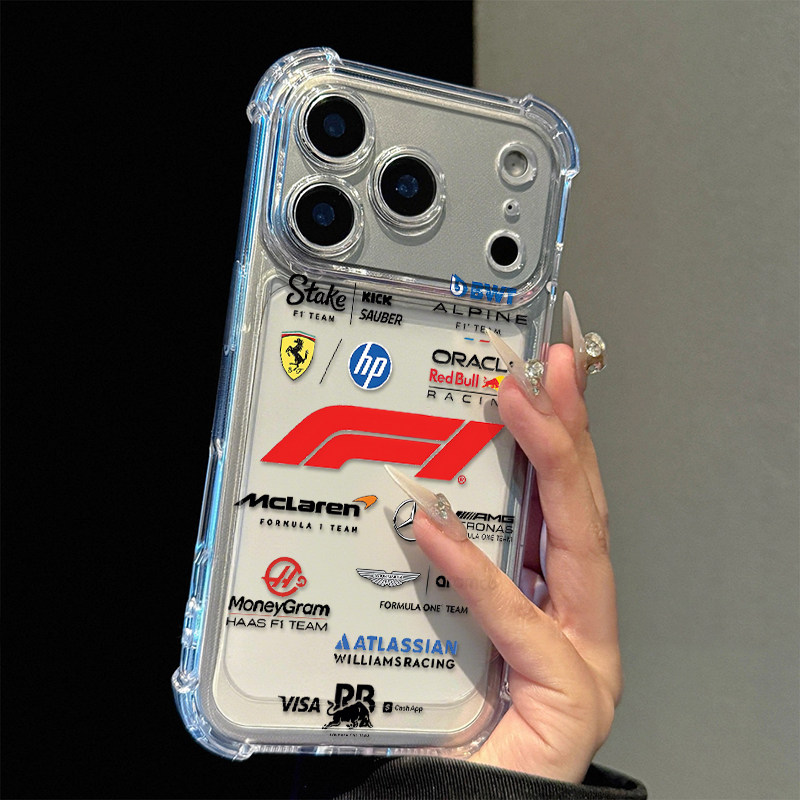 简约车标适用苹果17promax四角防摔气囊手机壳iPhone16/15/14/13pro全包透明vivo华为P70小米17oppo个性男款