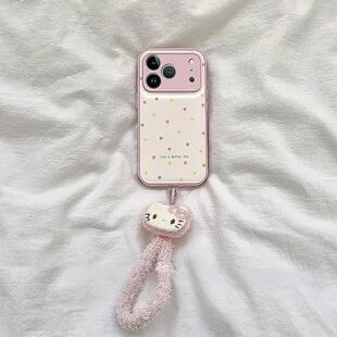 韩式波点适用苹果17promax气垫硅胶手机壳iPhone17pro简约个性16pro全包防摔14/13pro少女风12小众创意11软套