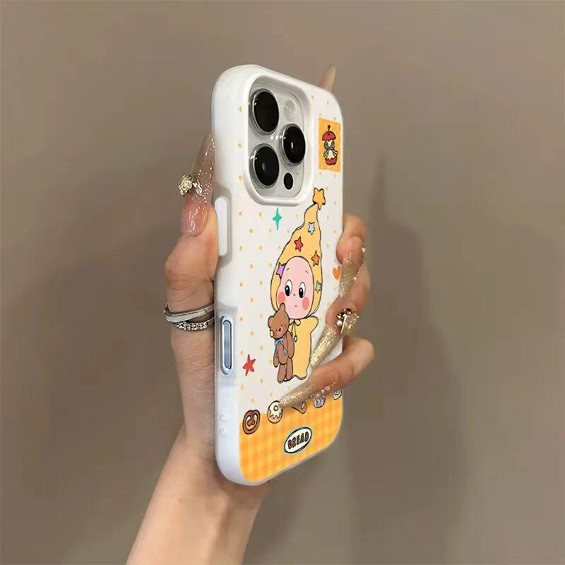 抱熊星人适用苹果17/16promax果冻肤感二合一手机壳iPhone15/14/13pro小众创意vivo华为P70小米17oppo男女潮