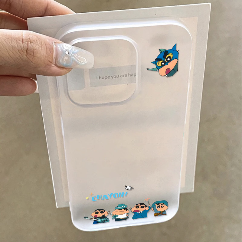 音乐动感小新苹果适用iPhone17/17promax/16pro透白小麦手机壳苹果15pro/15/14pro/14/13pro/13/12防摔保护套