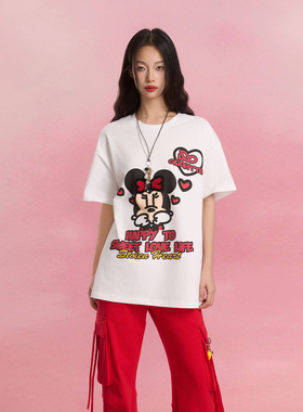 SOFITTE 25SS白色艺术家联名时尚趣味印花短袖夏季T恤男女同款