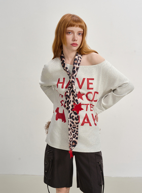 【卓沅同款】SOFITTE 25AW豹纹星星挂件领带辣妹百搭配饰男女同款