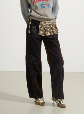 SOFITTE 25AW复古星星针织提花绑带百褶裙屁帘宽松百搭半身裙女