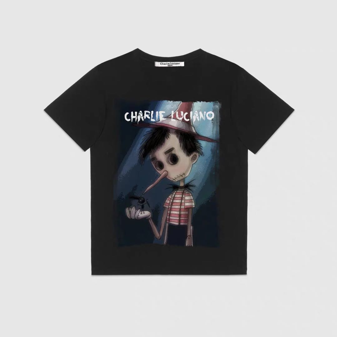 ¡¾ÏÖ»õ ¡¿Charlie Luciano 2019ssµÏÀöÈȰÍͬ¿îºÚ°×ƥŵ²Ü²å»Tee