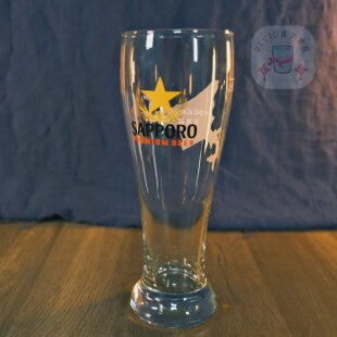 三宝乐啤酒杯玻璃杯大容量冰啤杯高颜值精酿杯札幌原厂包邮复古