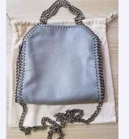 迷你单肩斜跨pvc欧美风链条包