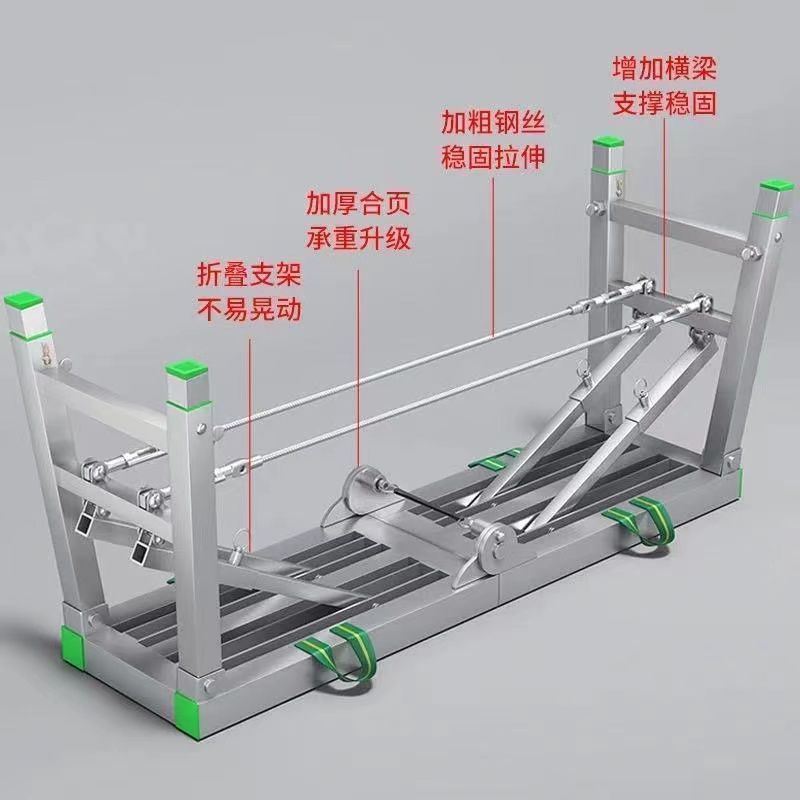 特厚加厚脚手架折叠马镫装修升降平台马凳伸缩活动架子施工程梯子