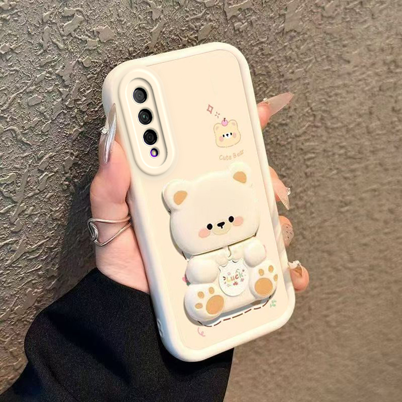 适用荣耀9XPro手机壳华为HONOR9X Pro保护套X9Pro新款可爱H0N0R9XPr0九叉XPor软硅胶全包防摔QX男女镜子支架