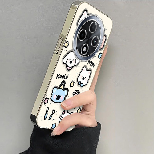 OPPOA3Pro手机壳OPPO新款A3Por5G套OPA/OPPA曲屏opp0pp0ppo电镀银框ppoa全包pr0/05G防摔女生oppora黑白kt猫