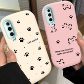 适用华为P30手机壳P3O保护套ELE一AL00新款 可爱液态硅胶软壳全包防摔P三零HUAWEIP怕P了ELEAL拍男女线条猫爪