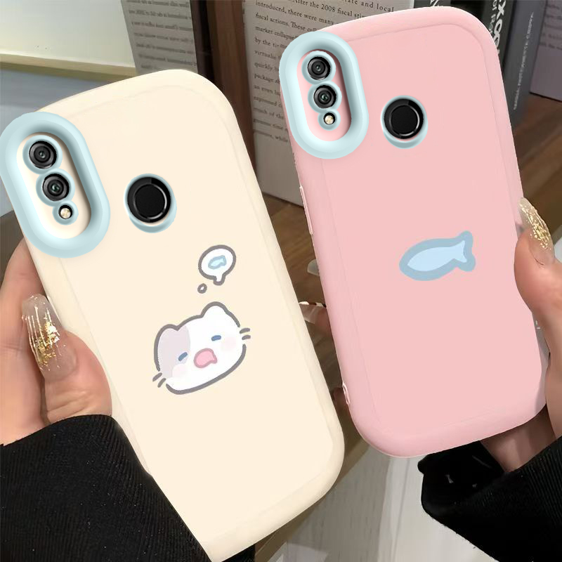 适用荣耀8X手机壳华为HONOR8X保护套H0N0R8X新款可爱软硅胶全包防摔HONORX网红八叉高级感爆款X8男女小猫小鱼