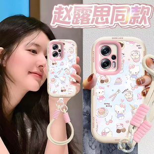 适用红米Note11TPro手机壳小米RedmiNote11T十Pro+保护套Redmi新款Not可爱TPor液态硅胶全包防摔男女甜点kt猫