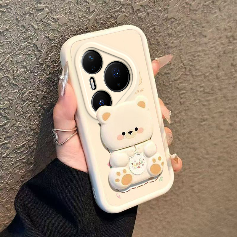 适用华为Pura80手机壳Pure80Pro+新款P80ultra保护套硅胶prua镜头全包防摔u男女高级感por十p软外壳镜子支架