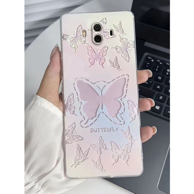 适用于华为Mate10手机壳ALP一ALOO保护套AL00ALPAL新M10MT10魅特meter硅胶meta全包防摔mte1O女蝴蝶迈特mata