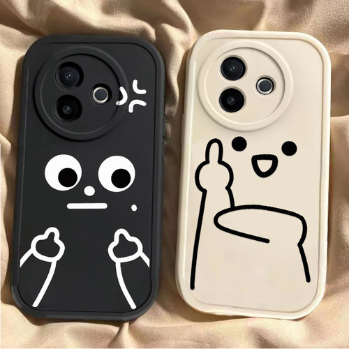 适用vivoY300i手机壳vivo新款Y300i保护viviy套vovoy硅胶voviy全包防摔vⅰvoy步步高viv0丫vivy男女鄙视中指