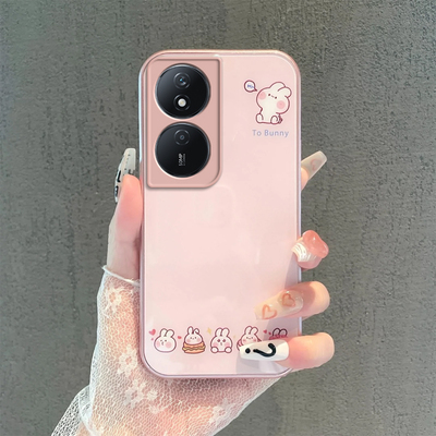 适用荣耀畅玩50plus手机壳新款畅玩50m40s/plus可爱兔子畅玩30puls全包防摔畅玩20a/20pro保护套畅享男女玻璃