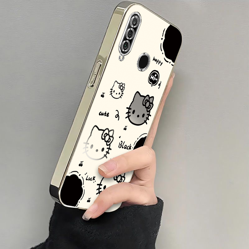 适用华为Nova4E手机壳MAR一ALOO套Nove新款Nava电镀Novo全包Note防摔MARAL00AL荣耀n0va诺娃nave女生黑白kt猫