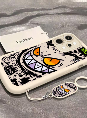 适用OPPOReno14手机壳Reno14Pro保护套OPPO新款液态硅胶OPPORen镜头全包防摔外壳0PP0Ren014Pr0男女龇牙耿鬼