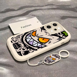 适用OPPOReno14手机壳Reno14Pro保护套OPPO新款液态硅胶OPPORen镜头全包防摔外壳0PP0Ren014Pr0男女龇牙耿鬼