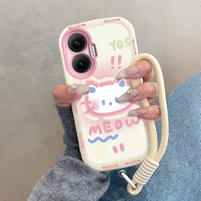 适用红米Turbo4Pro手机壳RedmiTurbo小米新款保护套Redmi液态硅胶Trubo全包防摔Tubro男女Por软外壳害羞kt猫