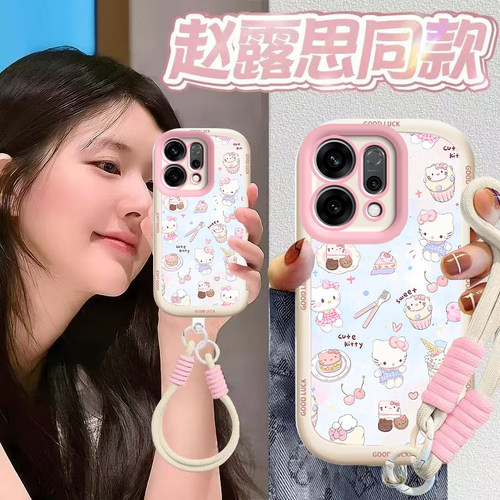 适用OPPOReno14手机壳Reno14Pro保护套OPPO新款液态硅胶OPPORen镜头全包防摔外壳0PP0Ren014Pr0男女甜点kt猫