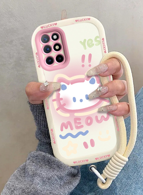 适用一加9R手机壳ONEPlus9R保护套LE2100新款OPPO可爱1加9R十1+九R9液态硅胶全包防摔高端高级感男女害羞kt猫