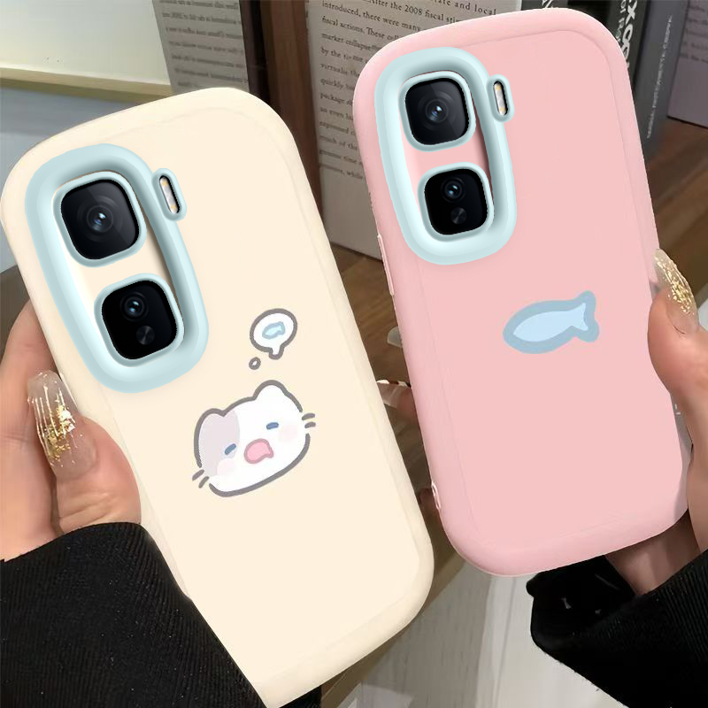 适用IQOONeo11手机壳Neo11新款保护套vivoiqooneo液态硅胶vivo全包防摔vivoneo男iqneo女爱酷软外壳i小猫小鱼