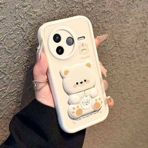 适用红米K80手机壳小米RedmiK80Pro保护套Redmi新款K80P专用可爱软K8O硅胶软壳全包防摔RED看Por男女镜子支架