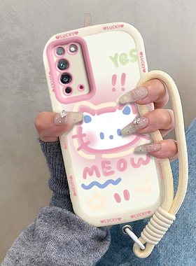 适用荣耀X10手机壳HONORX10保护套H0N0RX10华为HONOR新款10X1O可爱软硅胶全包防摔网红叉十专用男女害羞kt猫