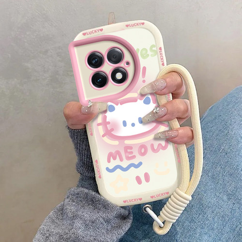 适用一加Ace2Pro手机壳1加Ac2P保护套OPPO新款可爱Aec十OPPOAce二A2Por液态硅胶全包防摔ONEPlus男女害羞kt猫