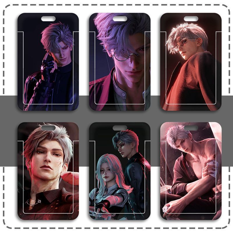 恋与深空秦彻卡套学生饭卡滑盖卡套门禁公交卡套身份证保护套印图