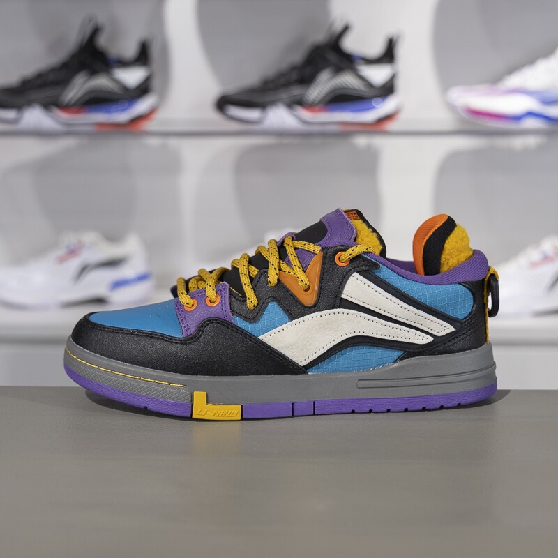 正品李宁惟吾PRO板鞋冬季男子低帮防滑耐磨滑板文化鞋AECU031