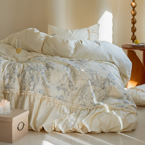 长绒棉法式轻奢四件套复古公主风