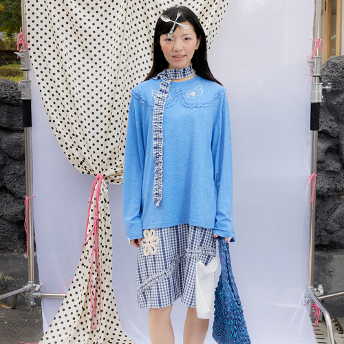 春夏原创小翅膀烫画宽松T恤女